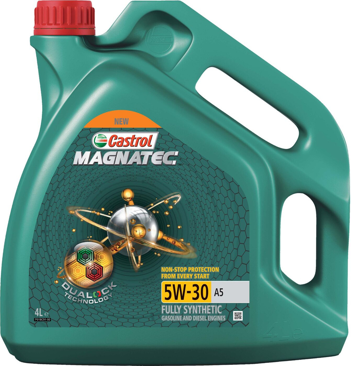 Моторное масло Castrol Magnatec 5W30 A5 синтетическое 4 л Моторное масло Castrol Magnatec 5W30 A5 синтетическое 4 л Моторные масла<br>До 75% износа двигателя происходит во время его пуска и прогрева.Когда двигатель выключен, обычное масло стекает в поддон картера, оставляя важнейшие детали двигателя незащищенными. Молекулы Castrol Magnatec подобно магниту притягиваются к деталям двигателя и образуют сверхпрочную масляную пленку, обеспечивающую дополнительную защиту двигателя в период пуска, когда риск возникновения износа существенно возрастает.ПрименениеМоторное масло Castrol Magnatec 5W-30 A5 предназначено для бензиновых и дизельных двигателей автомобилей, в которых производитель рекомендует использовать смазочные материалы класса вязкости SAE 5W-30, спецификаций ACEA A5/B5, A1/B1, API SN/CF ILSAC GF-4 или более ранних.Castrol Magnatec 5W-30 A5 подходит для применения в двигателях автомобилей Ford, требующих моторные масла спецификаций Ford WSS-M2C913-D, Ford WSS-M2C913-C, Ford WSS-M2C913-B или Ford WSS-M2C913-A.Молекулы Castrol Magnatec Intelligent Molecules: удерживаются на важнейших деталях двигателя, когда обычное масло стекает в поддон картера притягиваются к деталям двигателя, образуя устойчивый защитный слой, сохраняющийсяс первой секунды работы двигателя вплоть до следующего пуска сцепляются с металлическими поверхностями деталей двигателя, делая их более устойчивыми к изнашиванию в сочетании с синтетической технологией обеспечивают повышенную защиту при высоко- и низкотемпературных режимах работы двигателя обеспечивают постоянную защиту в любых условиях эксплуатации, при различных стилях вождения и в широком диапазоне температур.<br>