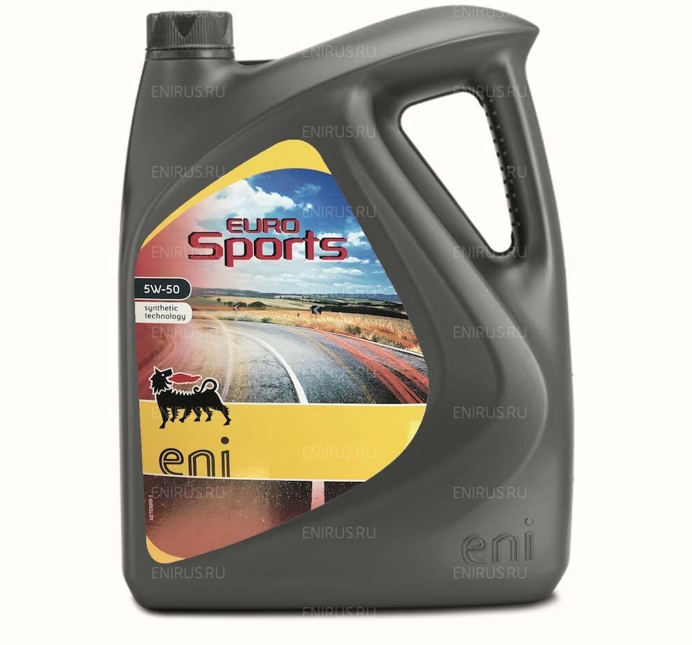 Моторное масло Eni EUROSPORT 5W50 синтетическое 4 л Моторное масло Eni EUROSPORT 5W50 синтетическое 4 л Моторные масла<br>Agip EUROSPORTS - полностью синтетическое моторное масло, разработанное на основе синтетических базовых масел (полиальфаолефинов) для бензиновых двигателей, эксплуатируемых в тяжелых условиях (высокая мощность двигателя, частые остановки, длительная езда по шоссе). Масло также может применяться и в дизельных двигателях.Синтетический компонент значительно укрепляет масляную пленку, прочно прилипающую к трущимся поверхностям двигателя, даже если он находился какое-то время в нерабочем состоянии, что обеспечивает легкий запуск и значительно снижает знос при тяжелых нагрузках.Широкий вязкостный ряд 5W-50 обеспечивает необходимую вязкость масла при любом вождении и при любой наружной температуре.Высокие противоизносные свойства обеспечивают защиту от износа всех трущихся деталей в течение длительного времени и сокращают потребность в сервисном обслуживании двигателя.Agip EUROSPORTS обладает отличными антикоррозионными, антиокислительными, моюще-диспергирующими и антипенными свойствами.<br>