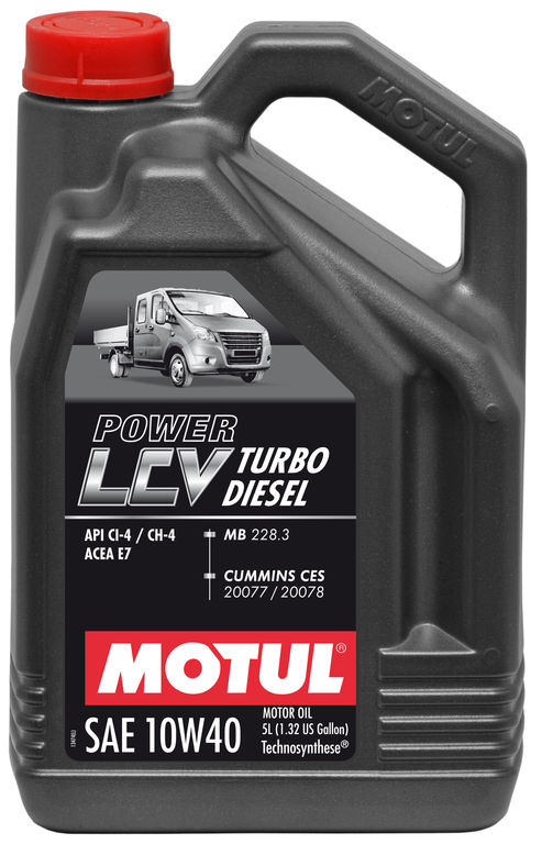 Моторное масло MOTUL Power LCV Turbo Diesel 10W40 полусинтетическое 1 л Моторное масло MOTUL Power LCV Turbo Diesel 10W40 полусинтетическое 1 л Моторные масла<br>Моторное масло Technosynthese®. Специально разработано для бензиновых и дизельных двигателей легких коммерческих автомобилей (LCV). Специально разработано для ГАЗель NEXT с двигателями Cummins ISF 2,8 и 3,8, ГАЗель Бизнес… и других дизельных двигателей российского, европейского, американского и японского производства.<br>