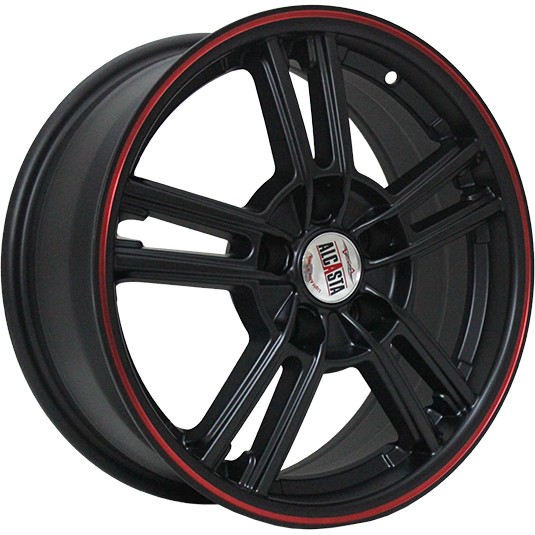 Литые диски Alcasta M14 6.5x16/5x114.3 D66.1 ET45 Черный+красный Литые диски Alcasta M14 6.5x16/5x114.3 D66.1 ET45 Черный+красныйЛитые колесные диски<br><br>