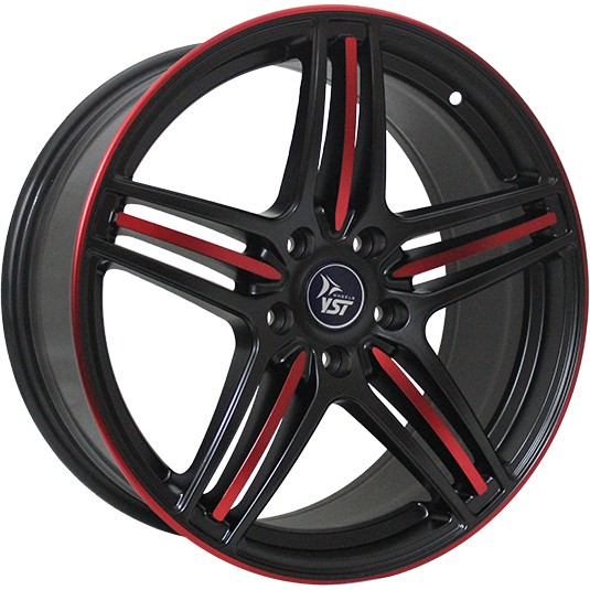 Литые диски YST X-7 7x18/5x114.3 D67.1 ET48 Черный+красный Литые диски YST X-7 7x18/5x114.3 D67.1 ET48 Черный+красныйЛитые колесные диски<br><br>