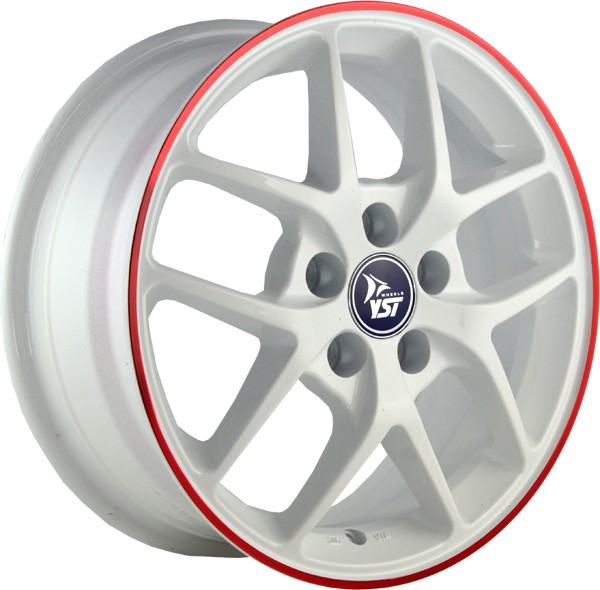 Литые диски YST X-8 5.5x14/4x100 D56.6 ET49 Белый+красный Литые диски YST X-8 5.5x14/4x100 D56.6 ET49 Белый+красныйЛитые колесные диски<br><br>