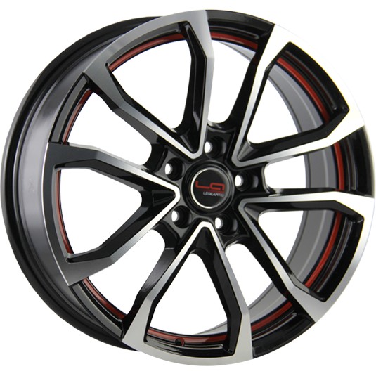Литые диски LegeArtis GN512 6.5x16/5x115 D70.1 ET41 Черный+красный Литые диски LegeArtis GN512 6.5x16/5x115 D70.1 ET41 Черный+красныйЛитые колесные диски<br><br>