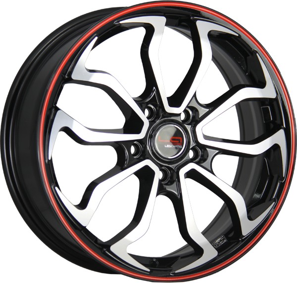 Литые диски LegeArtis HND511 6.5x16/5x114.3 D67.1 ET41 Черный+красный Литые диски LegeArtis HND511 6.5x16/5x114.3 D67.1 ET41 Черный+красныйЛитые колесные диски<br><br>