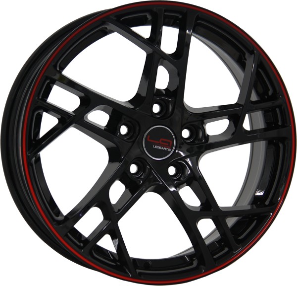 Литые диски LegeArtis NS533 7x17/5x114.3 D66.1 ET40 Черный+красный Литые диски LegeArtis NS533 7x17/5x114.3 D66.1 ET40 Черный+красныйЛитые колесные диски<br><br>