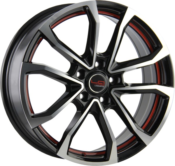Литые диски LegeArtis OPL516 7x17/5x105 D56.6 ET42 Черный+красный Литые диски LegeArtis OPL516 7x17/5x105 D56.6 ET42 Черный+красныйЛитые колесные диски<br><br>