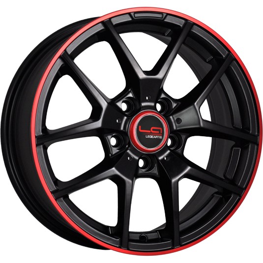 Литые диски LegeArtis MR509 6.5x17/5x112 D66.6 ET38 Черный+красный Литые диски LegeArtis MR509 6.5x17/5x112 D66.6 ET38 Черный+красныйЛитые колесные диски<br><br>