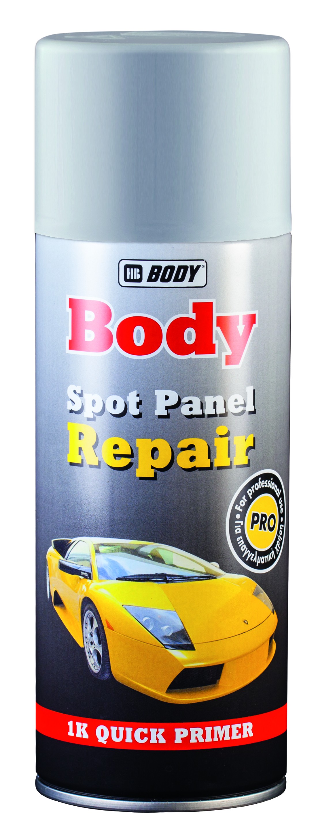 Аэрозольный грунт Body PROLINE для точечного ремонта 1К серый 0,4л