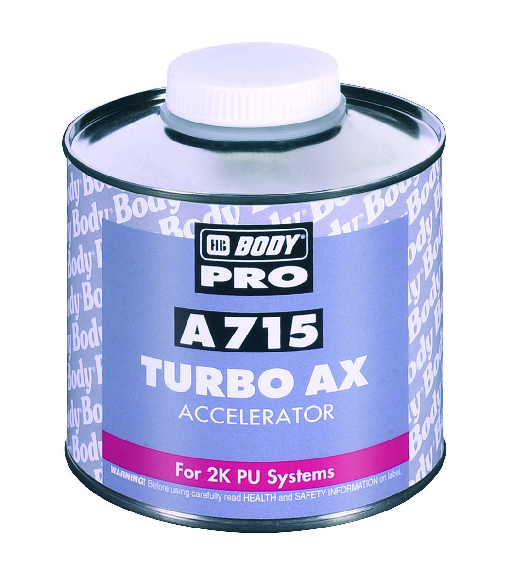 Ускоритель сушки Body TURBO AX PROLINE (0,5л) Ускоритель сушки Body TURBO AX PROLINE (0,5л)Принадлежности для покраски<br>Отличный акселератор, совместимый с 2К акриловой и полиуретановой системой, включая лаки LOW VOC. Уменьшает время сушки на 15–20 %, дает превосходные результаты. Способ применения: 4 колпачка на каждый литр готовой продукции.<br>