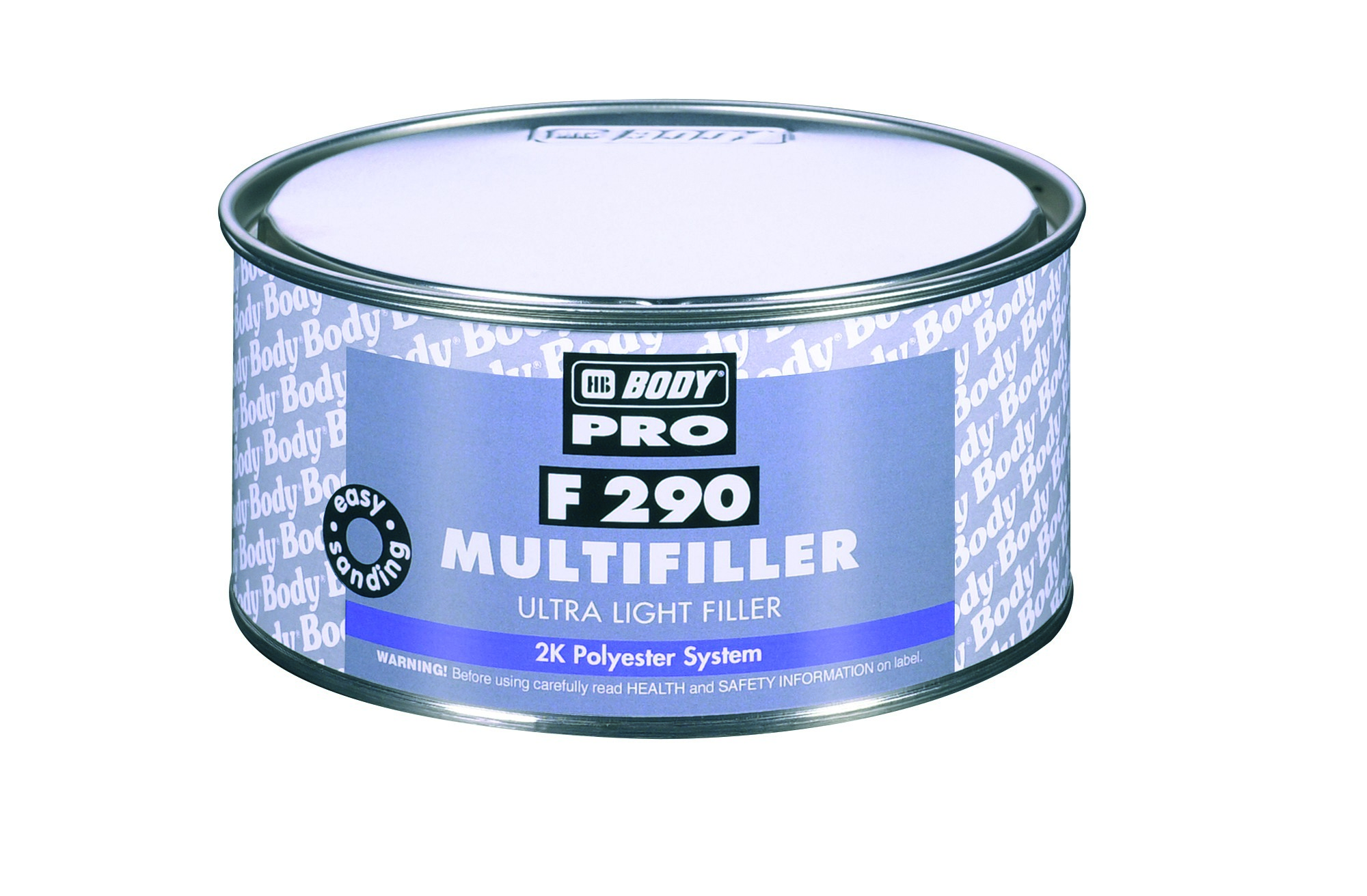 Шпатлевка Body 290 Ultra Light Multifiller Biege PROLINE 1,5л Шпатлевка Body 290 Ultra Light Multifiller Biege PROLINE 1,5л Шпатлевки<br>BODY F213 — универсальный двухкомпонентный полиэфирный наполнитель, имеющий адгезию к любым видам металла: алюминию, стали, нержавеющей стали, оцинкованной стали. Также пригоден для дерева и полиэфирных покрытий. Сохнет 20–30 минут и легко шлифуется абразивной бумагой Р80– Р120 для достижения идеальной поверхности. Не имеет пор.<br>