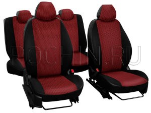 Чехлы Почин Лима Ford Kuga 2013 жаккард кож.зам. красные Чехлы Почин Лима Ford Kuga 2013 жаккард кож.зам. красныеЧехлы и накидки на сиденья<br>Чехлы Лима разработаны специально для Ford Kuga, поэтому имеют несколько преимуществ: в точности повторяют форму спинок и подушек сидений, а также имеют надежный крепеж. Модель выполнена в автомобильной ткани жаккард, задняя часть из кожзама.<br><br>В комплект авточехлов входит 13 предметов:<br>5 подголовников<br>2 сидения переднего ряда<br>2 спинки переднего ряда<br>1 сидение заднего ряда 2/3 за водителем<br>1 сидение заднего ряда 1/3 за пассажиром<br>1 спинка заднего ряда 1/3 за пассажиром<br>1 спинка заднего ряда 2/3 за водителем <br>В комплект входят крепления - резинки и крючки.<br>