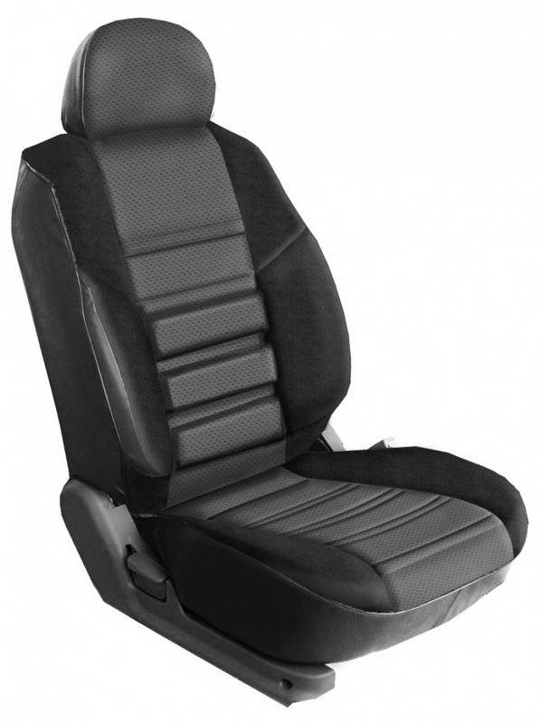 Чехлы Почин Трио Chevrolet Niva 2010 экокожа cерые Чехлы Почин Трио Chevrolet Niva 2010 экокожа cерыеЧехлы и накидки на сиденья<br>Чехлы модели ТРИО на кресла Niva Chevrolet выполнены из импортной мягкой экокожи. На передних спинках и сиденьях и на задней спинке и сиденье сделаны вставки из перфорированной экокожи. С одной стороны эти вставки придают стиль, а с другой они обеспечивают вентиляцию воздуха. На чехлах предусмотрены все технологические отверстия под подголовники и ремни безопасности. Крепеж с помощью резинок и крючков в комплекте. Установка авточехлов не сложная, можно выполнить самостоятельно.<br>