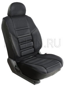Чехлы Почин Трио УАЗ SsangYong Rexton Патриот 2007 жаккард кож.зам. черные Чехлы Почин Трио УАЗ SsangYong Rexton Патриот 2007 жаккард кож.зам. черныеЧехлы и накидки на сиденья<br>Чехлы на сиденья УАЗ ПАТРИОТ и Ссанг Йонг Рекстон абсолютно одинаковые, как будтно кресла делают на одном заводе. Модель чехлов ТРИО- одна из самых первых и удачных моделей чехлов от фабрики ПОЧИН. Грамотно расположенные вентилируемые подушки под спиной располагаются в нужном месте, боковая поддержка, которая удерживает на поворотах. Используется плотный мебельный поролон, который сохраняет свою форму на протяжении всего срока службы авточехлов, пластиковый кант держит форму сидений, на передних спинках карманы на молнии. Для производства данной модели используется российский автомобильный жаккард фабрики Московский шелк. Этот материал хорошо зарекомендовал себя на протяжении последних десяти лет. Выдерживает цикл из 8000 истираний, легко чистится, не электризуется. Обратная сторона передних спинок выполнена из кожезаменителя фабрики ИСКОЖ Такое сочетание придает стиль и позволяет легко почистить запачканную спинку влажной тряпкой. Рекомендация от ПОЧИН на УАЗ Патриот и Ssang Yong Rexton - чехлы модель ТРИО из жаккарда.<br>