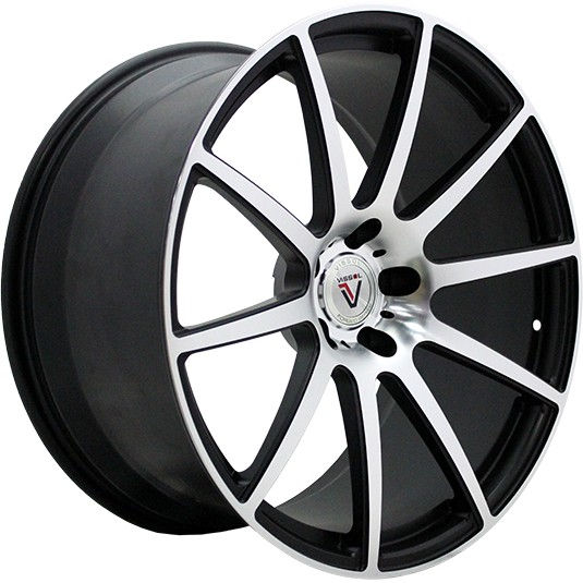 Литые диски VISSOL F-190 10.5х22/5х114.3 D73.1 ET42 black-with-machined-face Литые диски VISSOL F-190 10.5х22/5х114.3 D73.1 ET42 black-with-machined-faceЛитые колесные диски<br><br>
