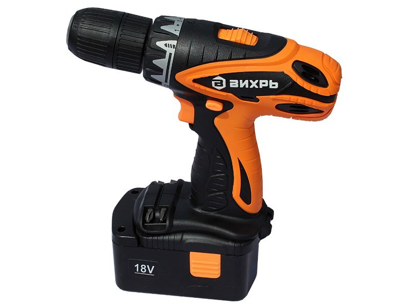 Дрель-шуруповерт аккумуляторная Вихрь ДА-18-2к
Дрель-шуруповерт аккумуляторная Вихрь ДА-18-2к