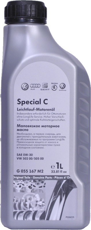 Моторное масло VAG Special C 0W30 синтетическое 1л