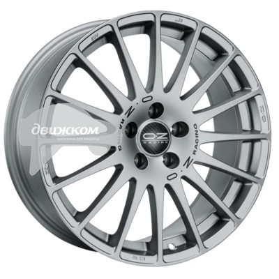 Литые диски OZ 8x17/5x112 ET35 D75 Superturismo GT Grigio Corsa Black Lettering фото