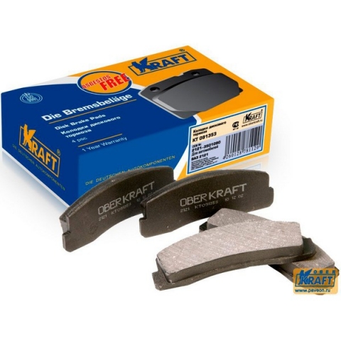 Колодка тормозная ВАЗ-2121-213,2123 передняя (KRAFT) (4 шт.) Колодка тормозная ВАЗ-2121-213,2123 передняя (KRAFT) (4 шт.) Тормозная система<br><br>
