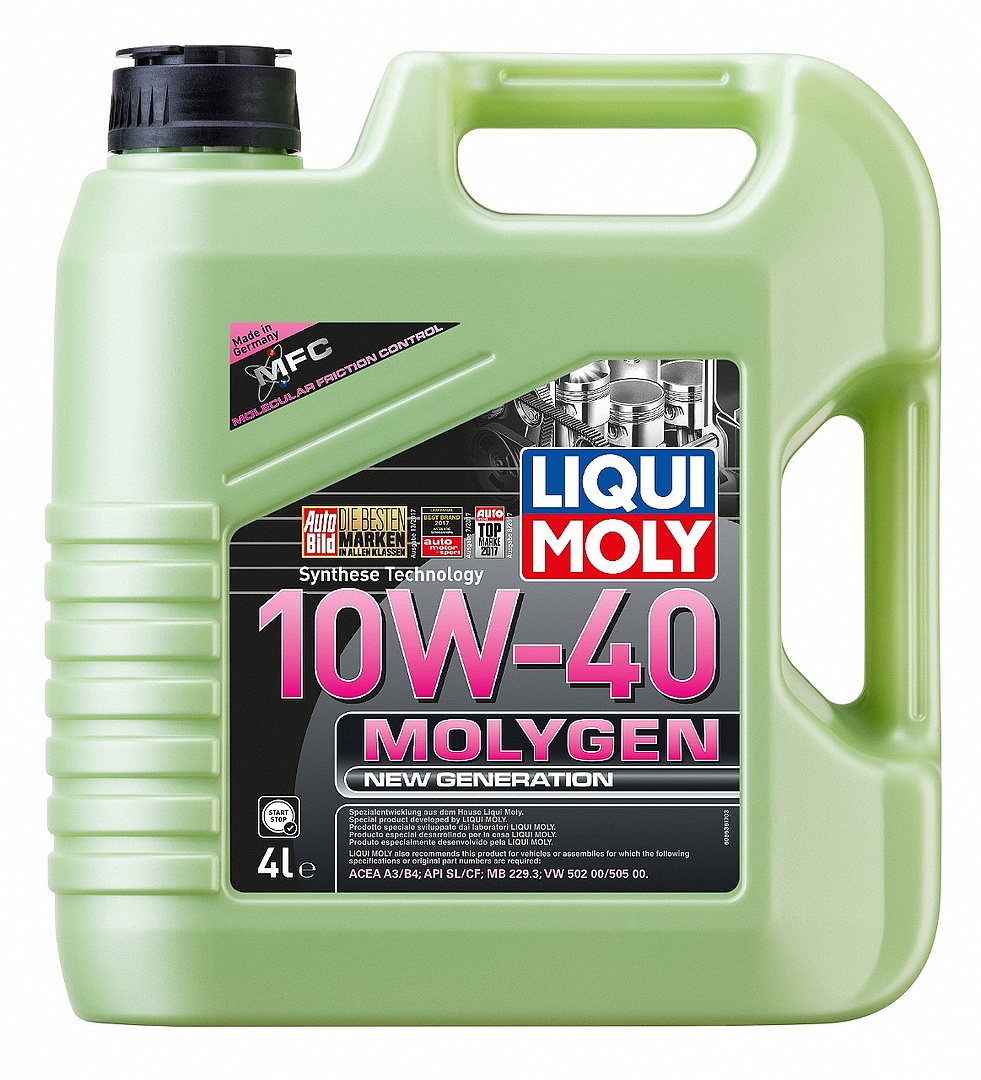 Моторное масло LIQUI MOLY Molygen New Generation 10W40 синтетическое 4 л Моторное масло LIQUI MOLY Molygen New Generation 10W40 синтетическое 4 л Моторные масла<br><br>