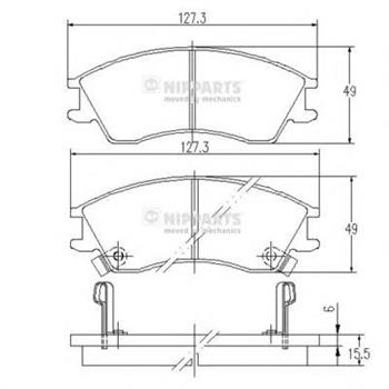Колодка тормозная HYUNDAI Accent передняя (Nipparts) J3607006 Колодка тормозная HYUNDAI Accent передняя (Nipparts) J3607006 Тормозная система<br><br>