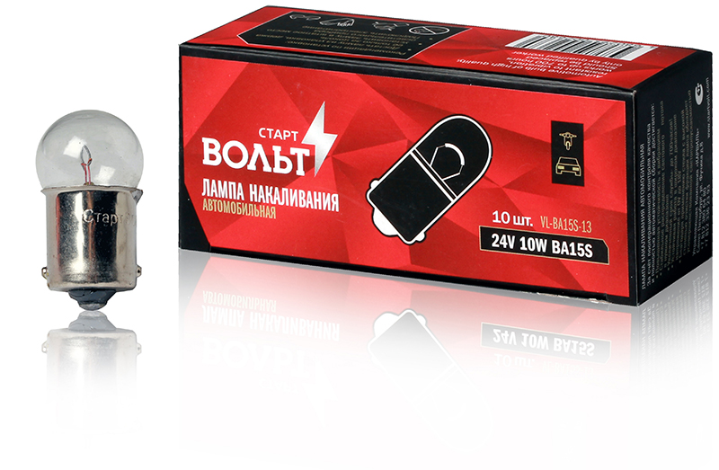 Лампа накаливания СтартВольт R10W 24V 10W белая Лампа накаливания СтартВольт R10W 24V 10W белая Лампы накаливания<br><br>