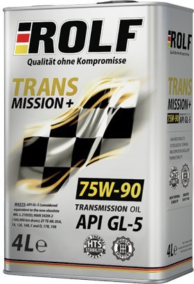 Трансмиссионное масло Rolf Transmission plus 75W90 синтетическое 4 л, Transmission plus
Трансмиссионное масло Rolf Transmission plus 75W90 синтетическое 4 л, Transmission plus