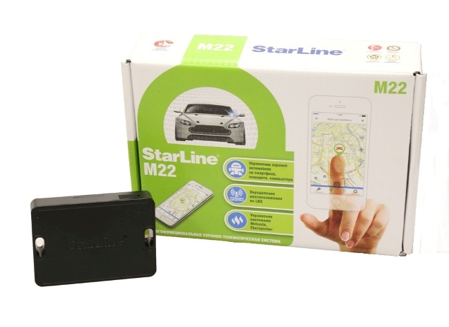 Модуль Starline M22 Модуль Starline M22Маяки<br>Охранно-мониторинговая система StarLine M22 позволяет создать эффективный охранно-телематический комплекс с функциями дистанционного запуска и подключением к CAN и LIN - шине автомобиля при использовании CAN-LIN-модуля. Возможно совместное использование с сигнализациями StarLine и с сигнализациями других производителей. Владелец получает возможность определять местоположение автомобиля, управлять сигнализацией StarLine и принимать сообщения о проникновении в автомобиль практически без ограничения расстояния, в зоне действия операторов сотовой связи. Передача данных и команд управления происходит по каналу связи GSM. Информация от сигнализации о состоянии автомобиля, проникновении в салон, срабатывании охранных датчиков и т.д. приходит на телефон владельца в виде голосового оповещения или в виде SMS-сообщений. Вид оповещения выбирается программированием.<br>