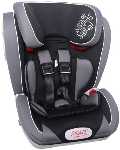 Автокресло детское Siger ИНДИГО ISOFIX 0,9-12 лет 9-36кг черное Автокресло детское Siger ИНДИГО ISOFIX 0,9-12 лет 9-36кг черноеДетские кресла<br>Кресло трансформируется под три возрастные группы: от 1 года до 3-4 лет (полная комплектация), от 3 до 6-7 лет (снимаются ремни и внутренние накладки), от 7 до 12 лет (фиксация подголовника в крайнем верхнем положении).<br><br>Перфорированная ткань в области спины не допускает перегрева и обеспечивает вентиляцию. Увеличенное посадочное место повышает уровень комфорта во время поездки.<br><br>Особая форма подголовника и увеличенная боковая поддержка снизу обеспечивают защиту ребенка в случае бокового удара. Боковые демпферы значительно снижают риск летального исхода во время ДТП. Специальные пластиковые накладки и направляющие штатного ремня гарантируют правильное прохождение ремня безопасности.<br><br>Детские удерживающие устройства Siger разработаны и сделаны в России с учетом анатомии российских детей. Двухпозиционная регулировка внутренних ремней позволяет адаптировать кресло Siger «Индиго» под зимнюю и летнюю одежду ребенка. Авто кресло успешно прошло все необходимые краш-тесты и имеет сертификат соответствия техническому регламенту РФ и таможенному союзу.<br><br>Авто кресло Siger «Индиго» упаковано в защитную полиэтиленовую пленку.<br>