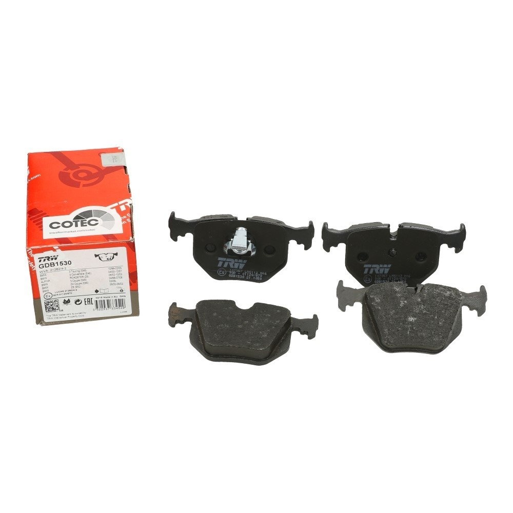 Колодка тормозная BMW X3 (E83) X5 (E53) E46 2.5 3.0 задняя (TRW) GDB1530 (4 шт.) Колодка тормозная BMW X3 (E83) X5 (E53) E46 2.5 3.0 задняя (TRW) GDB1530 (4 шт.) Тормозная система<br><br>