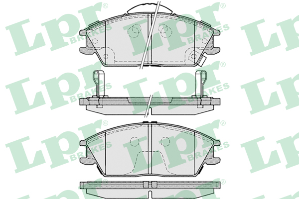 Колодка тормозная HYUNDAI (LPR) 05P1222 Колодка тормозная HYUNDAI (LPR) 05P1222 Тормозная система<br><br>