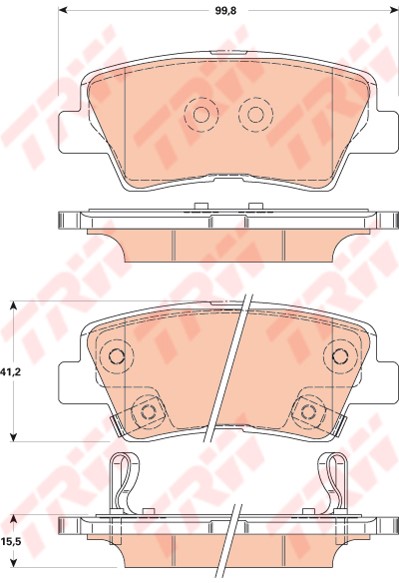 Колодки тормозные TRW GDB3494 Колодки тормозные TRW GDB3494 Тормозная система<br><br>