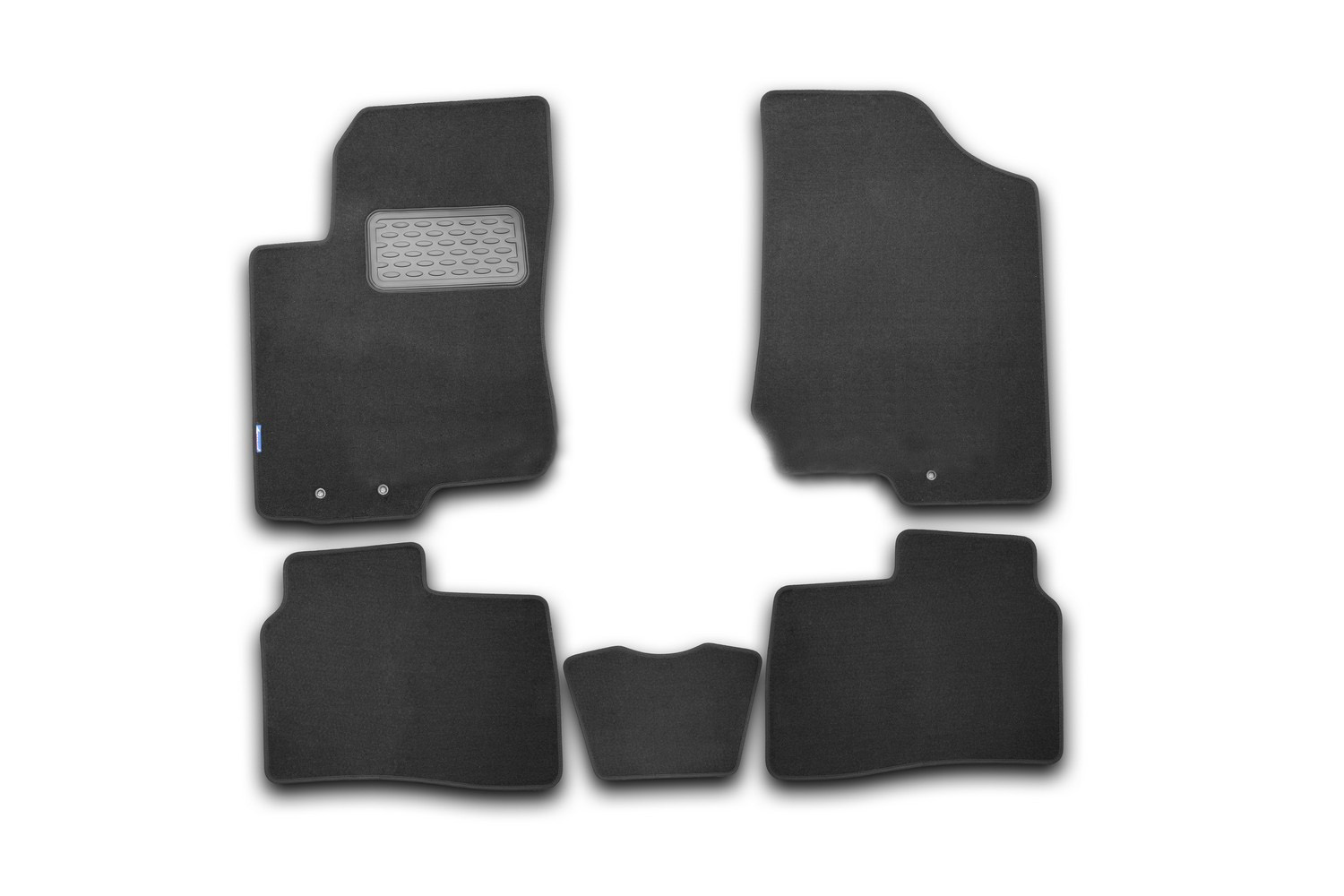 

Коврики салона Autofamily KIA Cerato koup текстильные черные 5 шт.