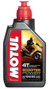 

Моторное масло MOTUL Scooter Power 4T MB 10W30 синтетическое 1 л, Scooter Power 4T MB