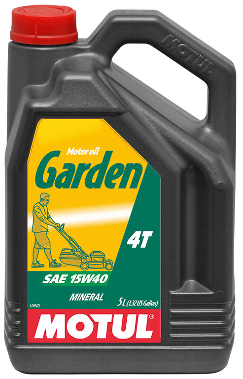 

Моторное масло MOTUL Garden 4T 15W40 минеральное 5 л, Garden 4T
