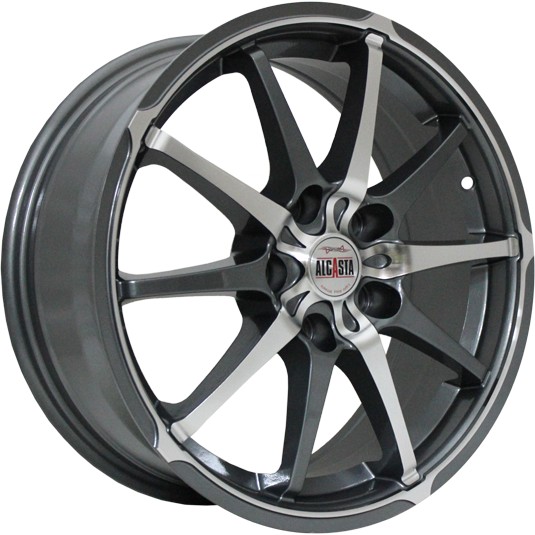 

Литые диски Alcasta M10 6x15/5x108 D63.3 ET52.5 Серый, M10