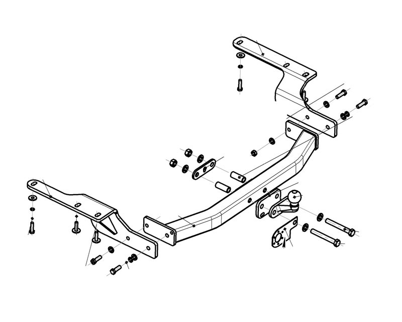

Фаркоп Bosal для Toyota Highlander (без электрики) c 2014