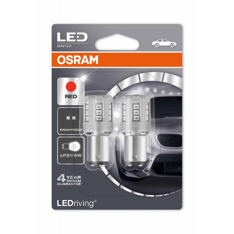 

Светодиодная лампа OSRAM LEDriving - Standard P21/5W 12V 0,4W красная