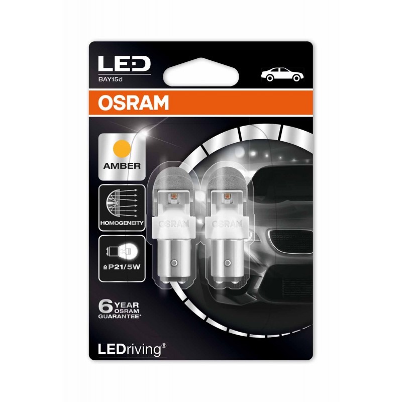 

Светодиодная лампа OSRAM LEDriving – Premium P21/5W 12V 0,4W янтарная