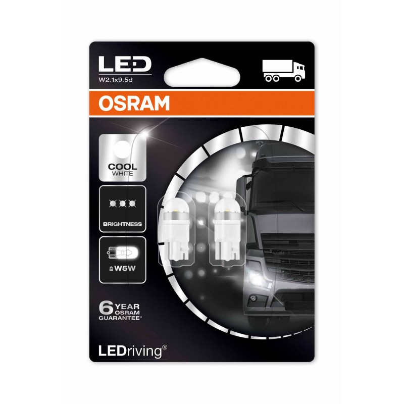 

Светодиодная лампа OSRAM LEDriving – Premium W5W(T10) 24V 1W 6000К белая