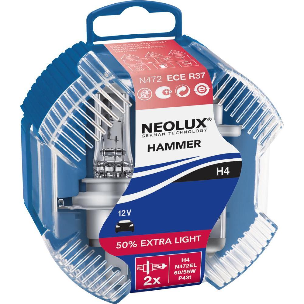 

Галогенная лампа NEOLUX EXTRA LIGHT H4 12V 60W 3200К