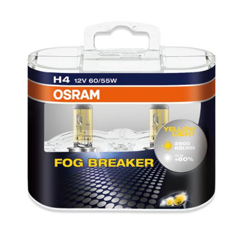 

Галогенная лампа OSRAM FOG BREAKER H4 12V 60W 2600К
