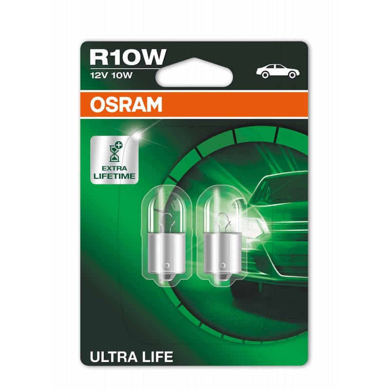 

Лампа накаливания OSRAM ULTRA LIFE R10W 12V 10W 3200Kбелая