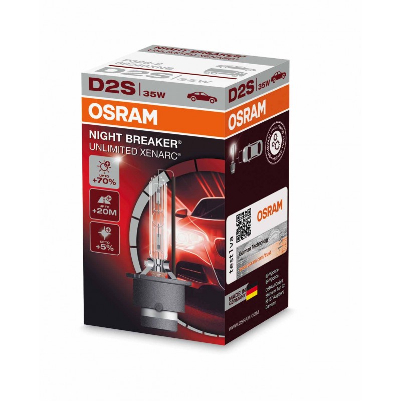 

Ксеноновая лампа OSRAM XENARC NIGHT BREAKER UNLIMITED D2S 35W 4350K
