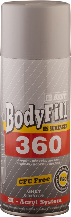 

Аэрозольный грунт Body 360 HS 2К красный 0,4л