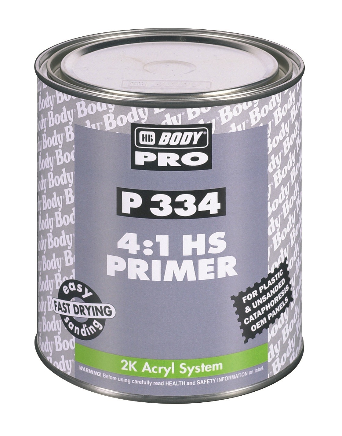

Грунт-наполнитель Body PRO 334 HS 4+1 PROLINE 2К черный 4л