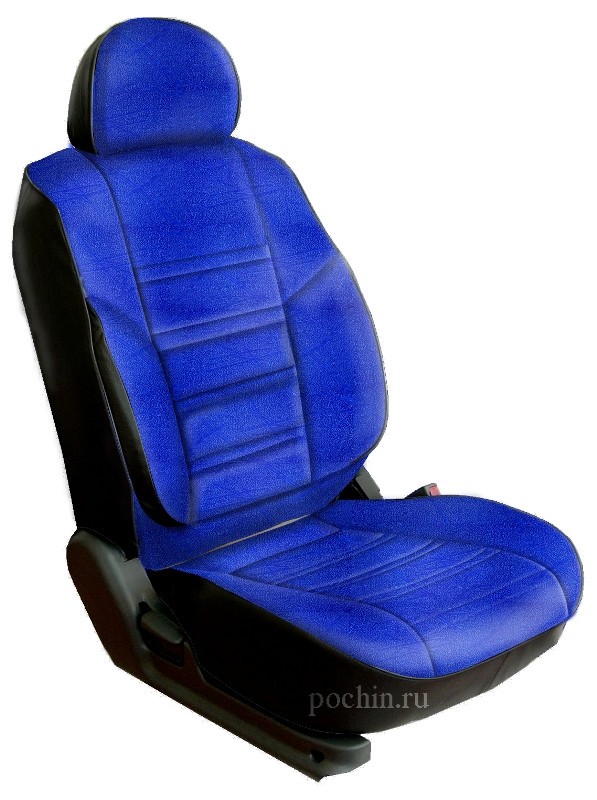

Чехлы Почин "Трио" Chevrolet Lacetti/Daewoo Gentra 2013 кожзам синие, Трио