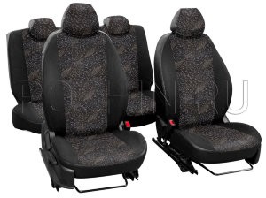 

Чехлы Почин Лима Citroen Peugeot Berlingo Partner жаккард кож.зам. cерые, Лима