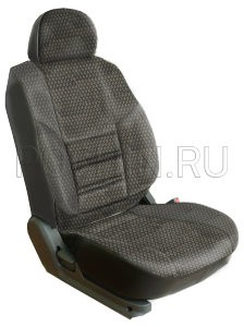 

Чехлы Почин Трио Daewoo Nexia 2008 жаккард кож.зам. черно-белые