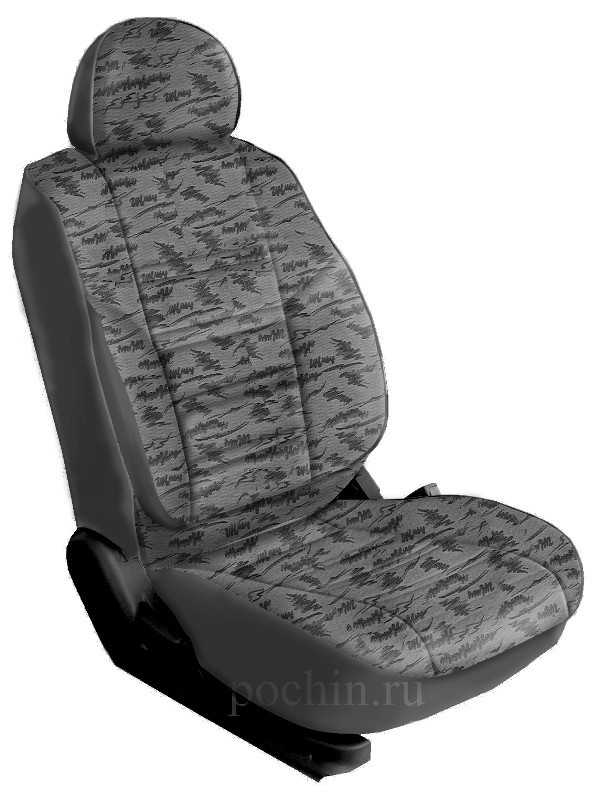 

Чехлы Почин "Трио" Mercedes Sprinter жаккард-кожзам cерые 17123097, Трио
