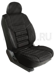 

Чехлы Почин "Трио" Chevrolet Niva жаккард-кожзам черные, Трио